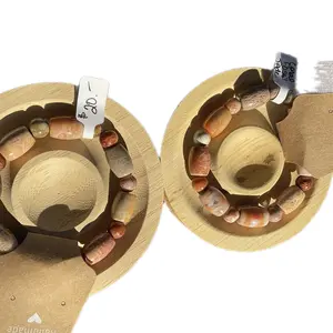 Coral Fossil Jade Bracelet