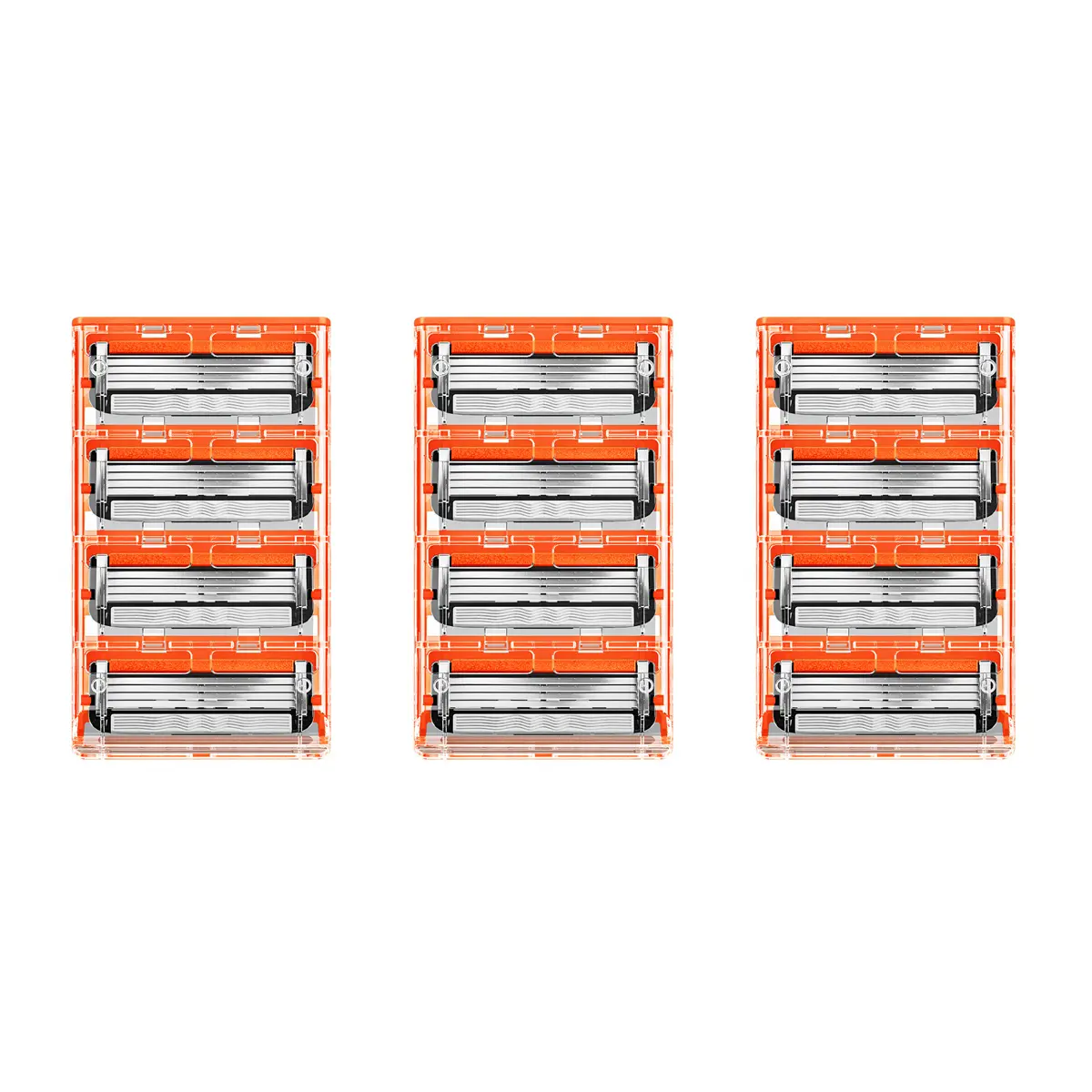 Dollar Shave Club Classic 4 Blade Razor Refills – Easy Rinsing Stainless Steel Razor Blades for Thick Hair & Hard-to-Reach Areas, 12-Pack