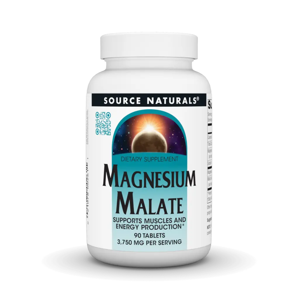 Magnesium Malate - Supports muscle function & energy production. By Source Naturals