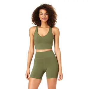 Anne Cole Active - V Neck Crop Top