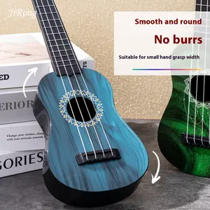 Kids Toy Classical Ukulele Guitar Musical Instrument blue, Can play fretless  guitar Advanced Full Size Handcrafted Violin