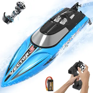 VOLANTEXRC RC Boat Racing High Speed Boat Control 2.4GHZ 48kmh Brushless Auto Self-Righting For Lake/Pool 797-4 With 1 Battery