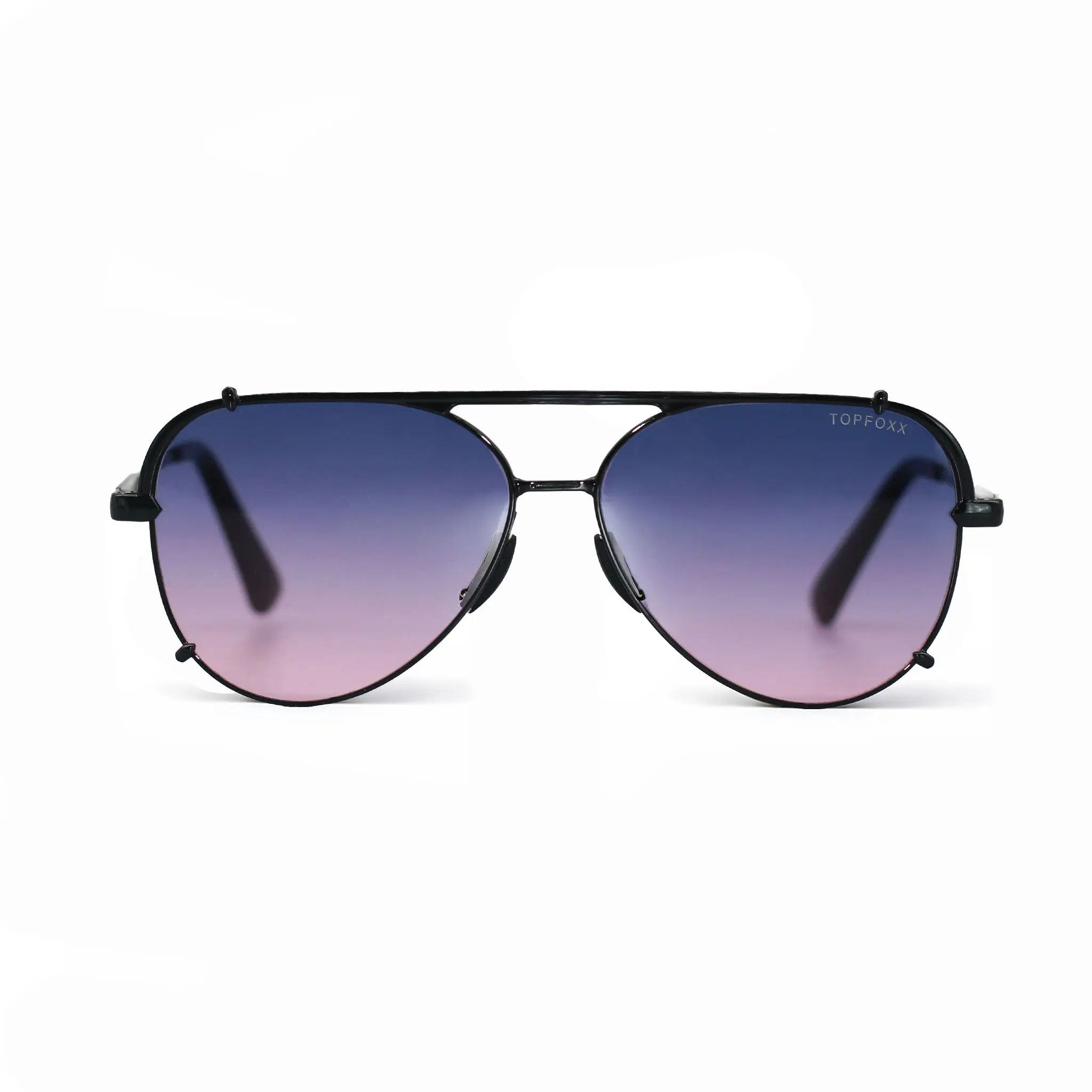 Smaller Cristina - Faded Purple & Pink - Tangle Free Round Aviator Sunglasses - Certified Shatter-Resistant Lenses - UV400 - For Women & Men