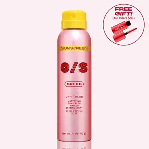 ONE/SIZE | On ’Til Dawn Mattifying Sunscreen Makeup Setting Spray SPF 28 | Sets Makeup for 16hrs, Sweat Resistant, Water Resistant, Easy to Reapply