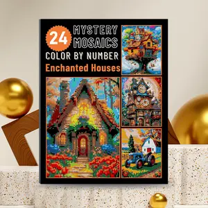 Mystical Mosaic Coloring Book for Adults, Digital Color by Number Art Therapy, Stress Relief Adult Activity Book, Unique Gift Idea, Paint by Numbers