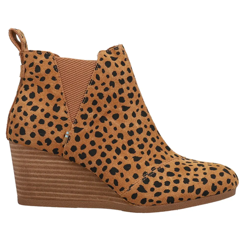 TOMS Womens Kelsey  Casual Boots Ankle High Heel 3" & Up - Brown