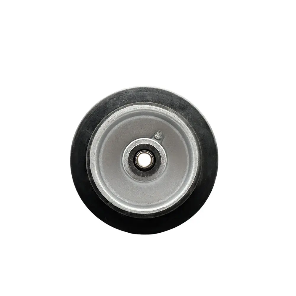 Service Caster SCC-RAR620 Rubber-on-Aluminum Wheel Only - 6x2 in., 1/2" Bore, Roller Bearing, 550 lbs Capacity, Smooth Ride for Shop, Dollies, Commercial Equipment, Concrete Surfaces, Aluminium