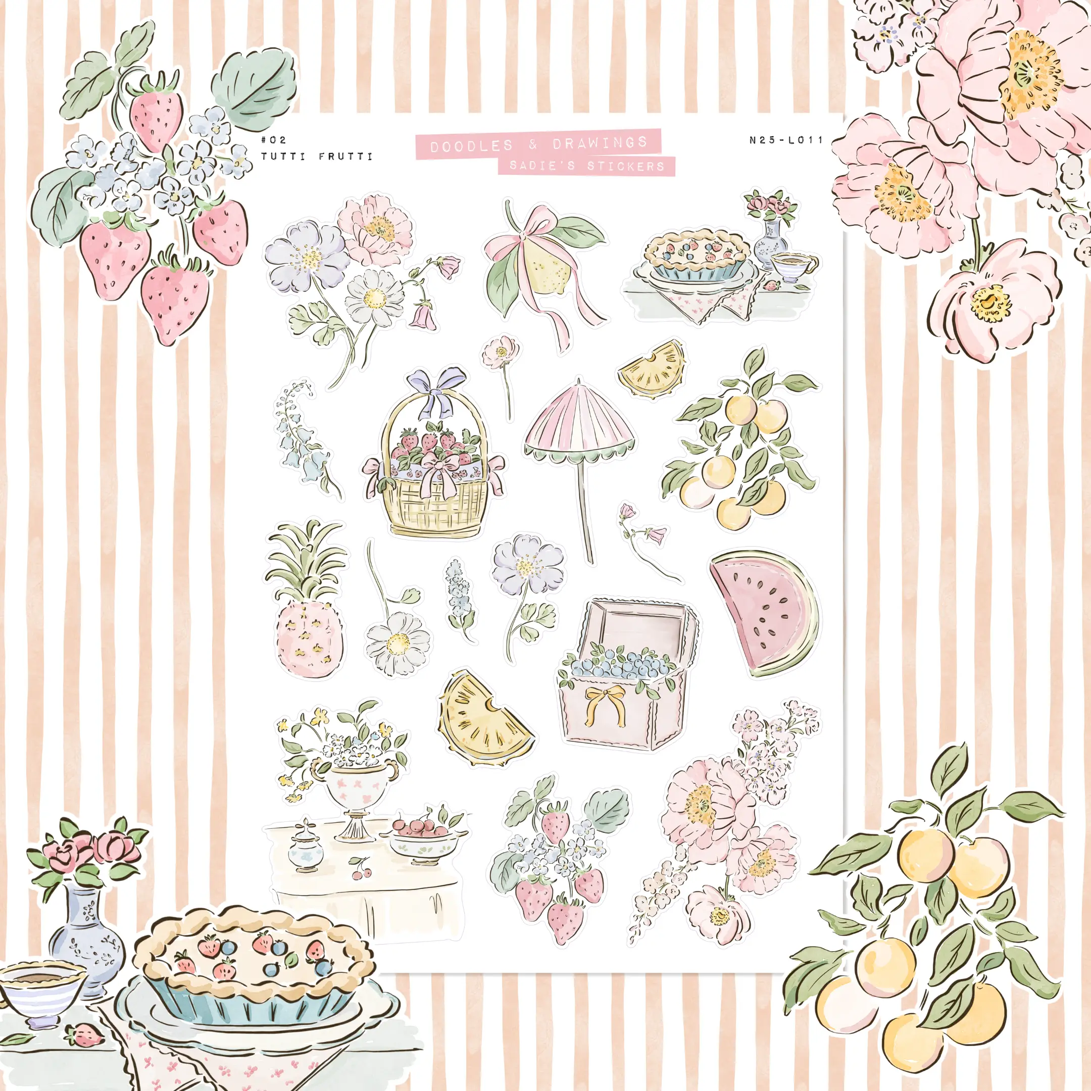 Tutti Frutti • Doodles & Drawings