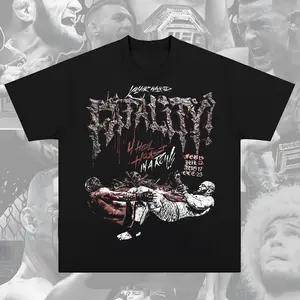 Valter Walker Fatality Tee UFC Ultimate Fighting Championship Graphic Tee for UFC & Sports Fans Short Sleeve Crew Neck Soft Cotton MMA Shirt Perfect Gift for UFC Fans MMA Fans American Made Fightwear
