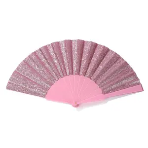 Shiny Hand Fan, Foldable Shiny Hand Fan, Folding Fans, Waterproof Material, Perfect for Tai Chi, Home Gatherings, Concerts, Graduation, Dance Performances