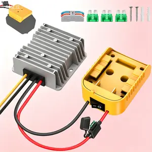 DC Voltage Regulator 240W, Step Down Power Converter for 20V Battery Pack, Over-Discharge Protection Adapter with On/Off Switch, DIY Power Wheel Battery Adapter for RC Toy Cars