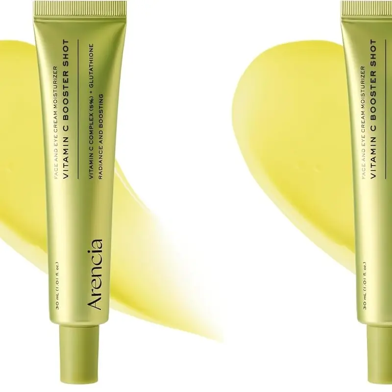 2PCS Arencia Vitamin C Booster Shot Serum with Glutathione, Niacinamide and Vitamin E for Dark Spot Care, Fine Lines & Wrinkles, Glass Skin, Korean Skincare 30ml/1.01 fl.oz (Pack of 2) Lightweight Lightweight