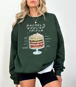 Friends Rachels English Trifle Thanksgiving Sweatshirt, Whipped Cream Sweatshirt, Friends Thanksgiving Shirt Gift, ,Friendsgiving Sweatshirt