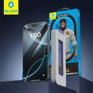 BLUEO Screen Protector for Iphone, Receiver Dustproof, High-end Screen Protector, Fingerprint Resistant, Dust-free, Bubble-free, Easy-to-use, Film install tool Protective Protection Installation