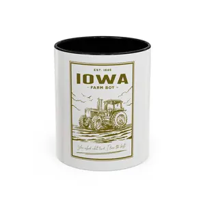 Iowa Farm Boy: Accent Coffee Mug (11, 15oz)