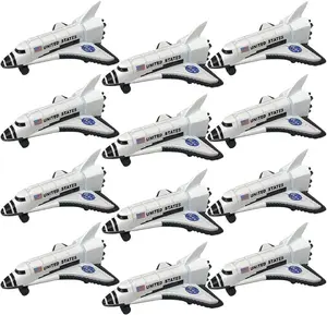 Diecast Space Shuttles, Set of 12, Durable Diecast Metal NASA Space Ship Toys for Boys, Astronaut Cake Decorations, Astronaut Space Theme Party Favors, Goodie Bag Fillers