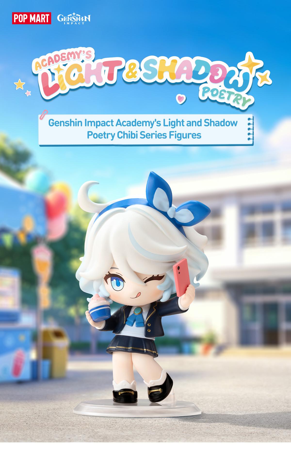 [POP NOW] POP MART Genshin Impact Academy's Light and Shadow Poetry Chibi Series Figures Blind Box, teen boy gift -Whole Set  [Ship by Aug 26th ]