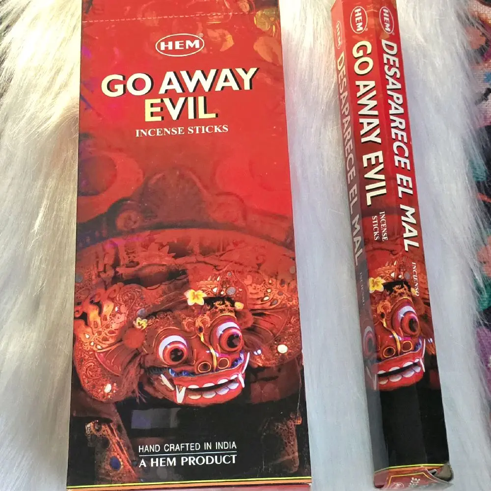 HEM Go Away Evil Incense Sticks - Hand Crafted in India - A HEM Product - Ideal for Rituals and Protection