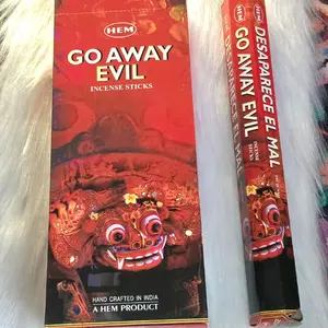 HEM Go Away Evil Incense Sticks - Hand Crafted in India - A HEM Product - Ideal for Rituals and Protection