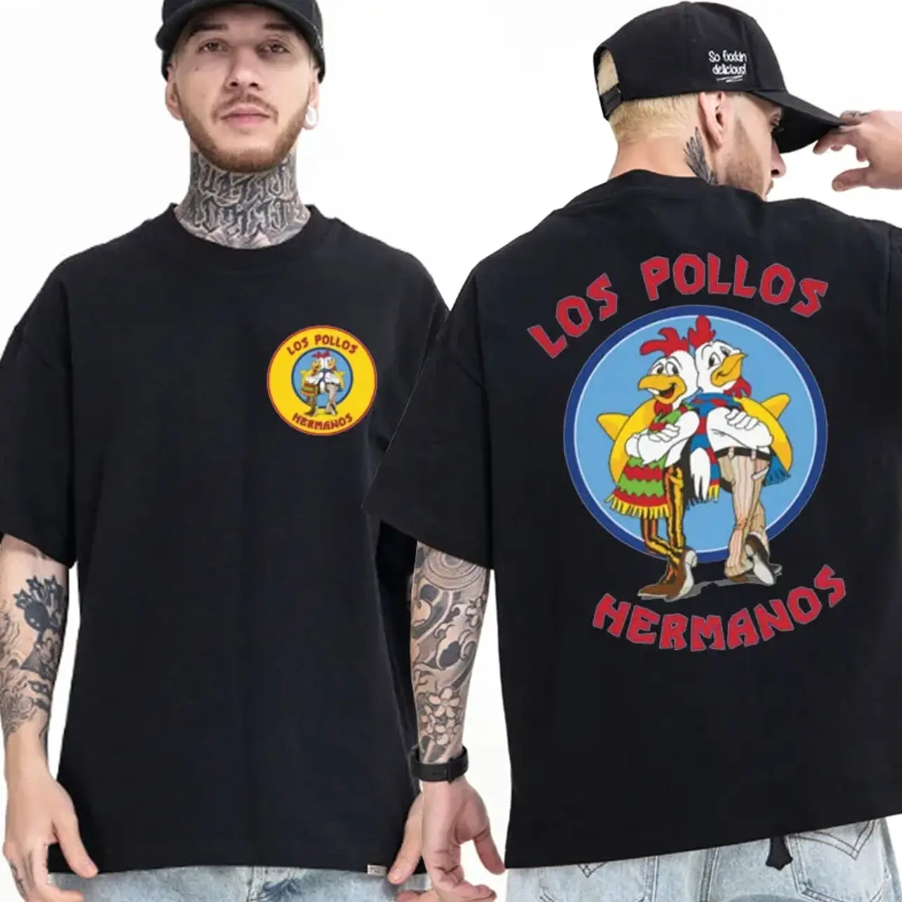 TV Series Breaking Bad T-shirts Men's Women's Funny Los Pollos Hermanos Chicken Brothers Tshirt Summer Cozy 100% Cotton T-shirt VWW