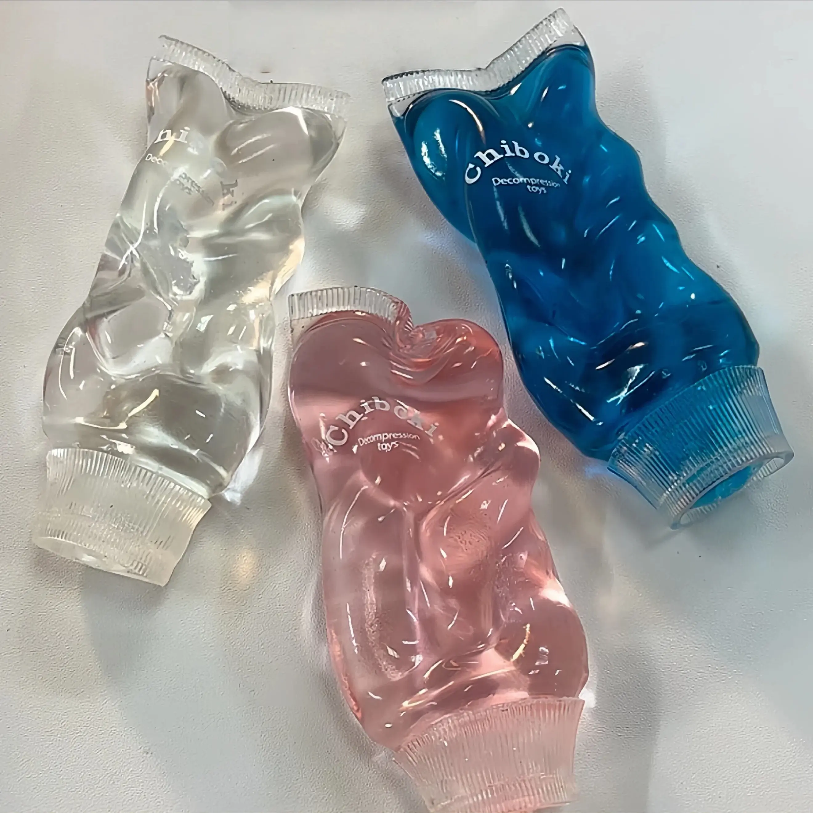Handmade Solid-Color Toothpaste Squishy Toy, Jam-Filled Stress-Relief Squishies with Coconut Oil Filling, Thin Soft Pliable No-Springing-Back Outer Skin, Reusable for Personal Use, Ideal Gift