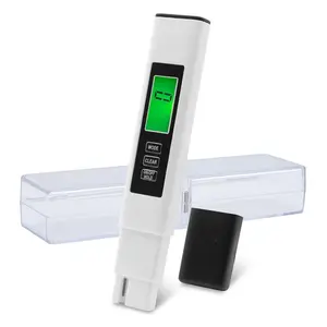 TDS Meter Digital Water Tester, 4 in 1 TDS EC & Temperature Meter, Water Quality Hardness Testing Kits, High Accuracy PPM Meter for Drinking Water, Hydroponics, Aquarium, Pool, RO System