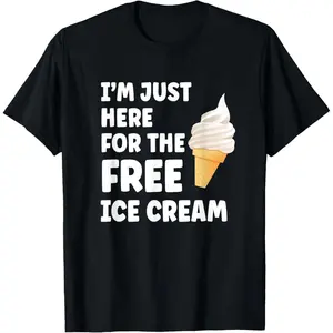 I'm Just Here for The Free Ice Cream Funny Cruise 2026 T-Shirt