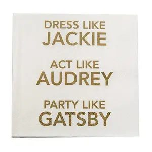 Mary Phillips Designs Gatsby Set of Cocktail Napkins