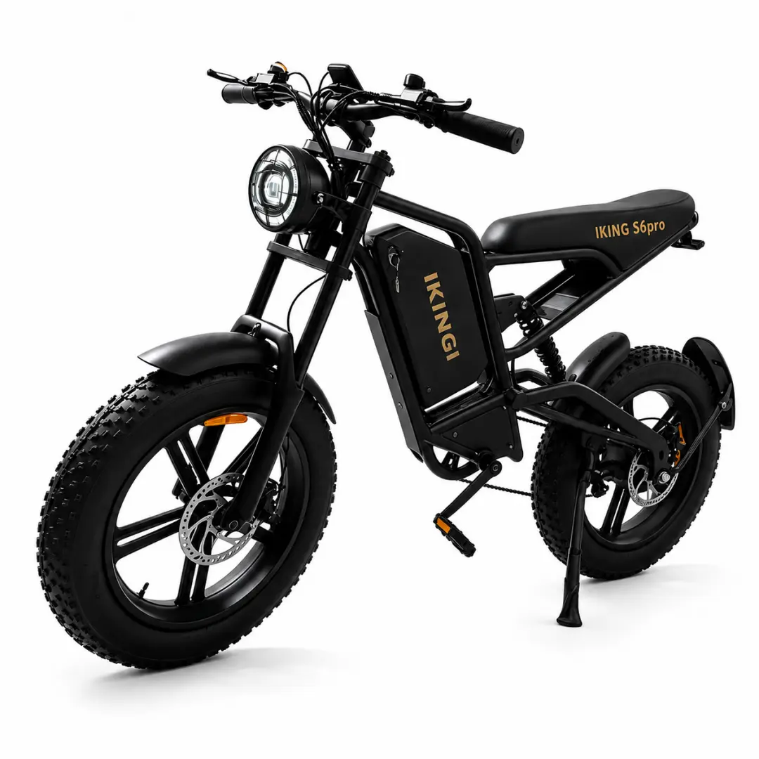 Adult Fat Tire Electric Mountain Bike - 1500W Peak Motor, 60V 22Ah Battery, 35 mph Top Speed, 50 Mi Pedal Assist Range, 20"x4.0 Wide Tires, 7-Speed Gear System, Front & Rear Hydraulic Disc Brakes, 3 Riding Modes for City & Adventure Ride