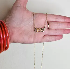 Atena Collar ATENEA 888 - Gold Chain with 888 Charm - Stainless Steel Jewelry for Stylish Wear