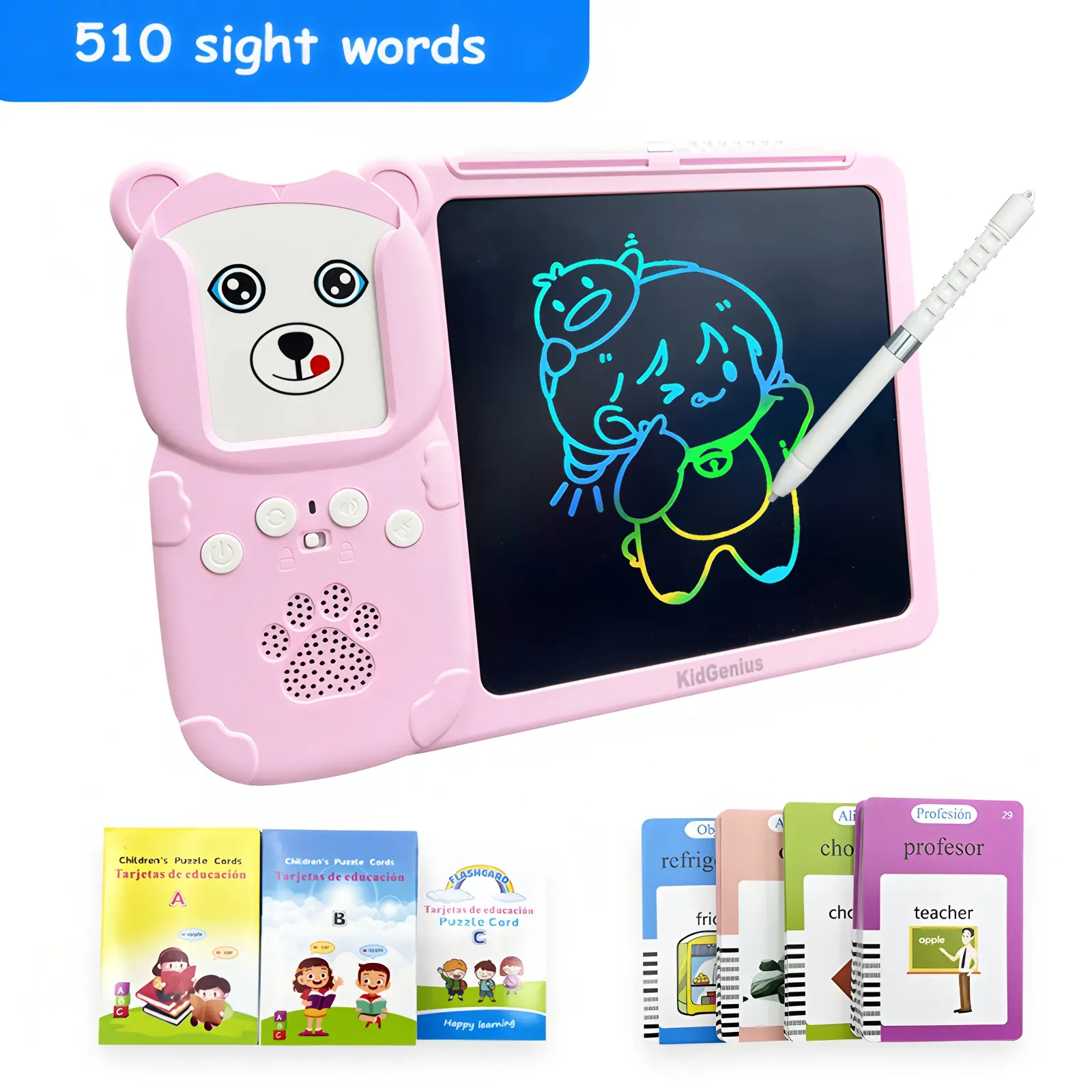 English & Spanish(Pink Pro)