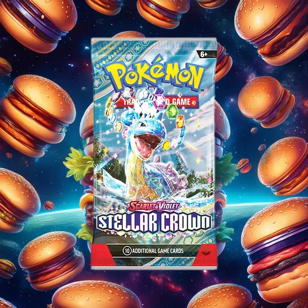 x1 - Stellar Crown Booster Pack English Pokmon TCG - TikTok Shop