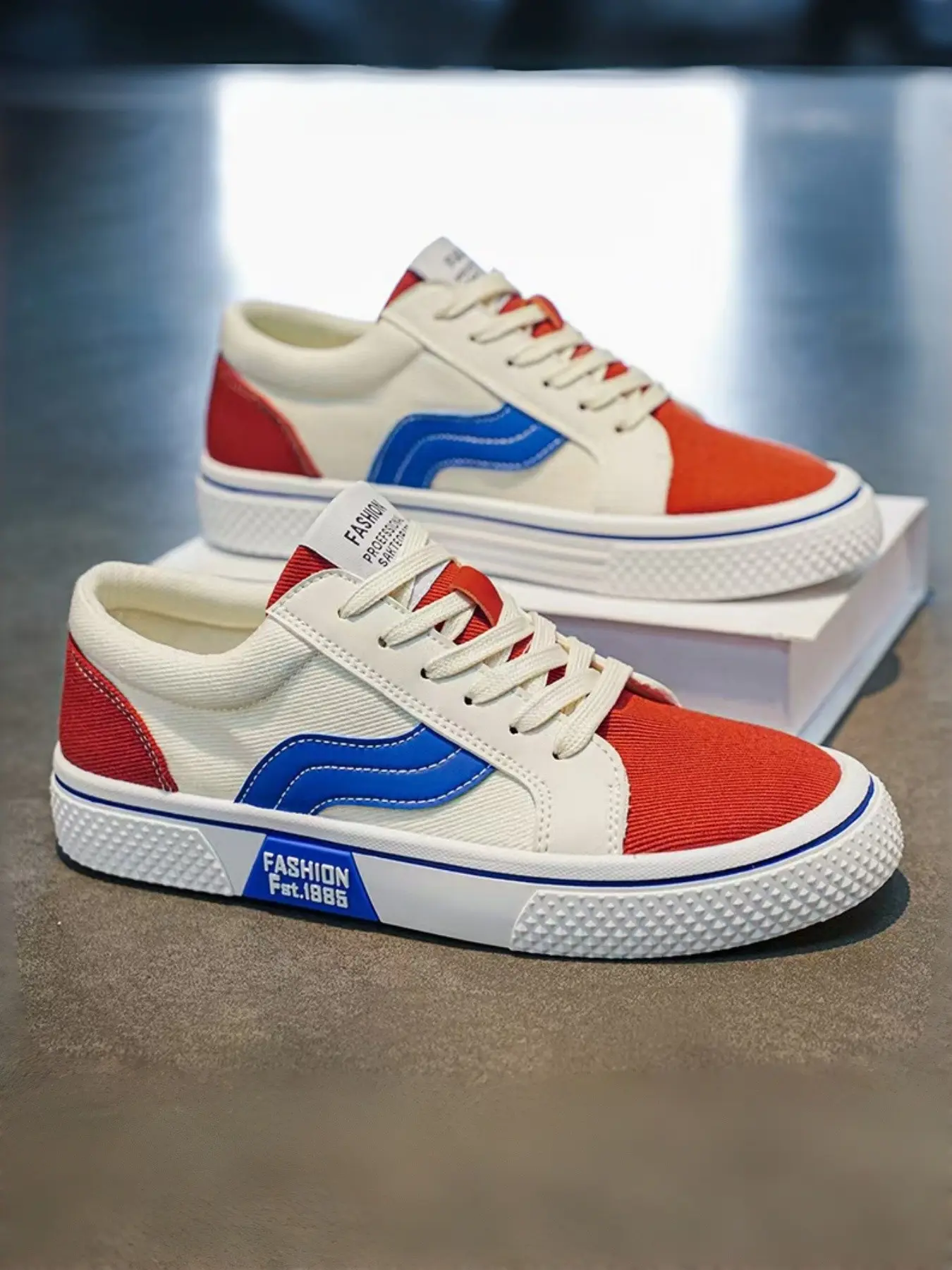 Men's Soft Sole Durable Canvas Shoes, Versatile Fashion Thin Board Sneakers, Breathable Comfortable Casual Shoes for Everyday Wear