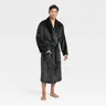 Goodfellow & Co Men's Polyester Long Sleeve Plush Loungewear Robe with Pocket and Tie