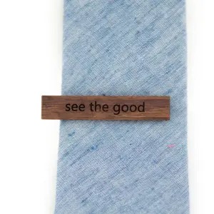 See the Good  - Wooden Tie Clip
