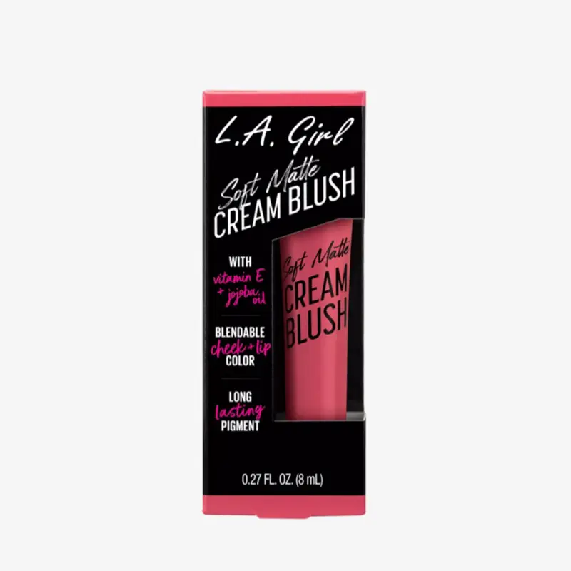 L.A. Girl Soft Matte Cream Blush with Vitamin E & Jojoba Oil Blendable Cheek Lip Color Long Lasting Pigment