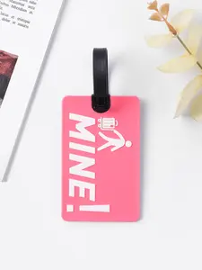 Funny "THIS IS MINE!" Silicone Luggage Tag – Bold Bag Charm & Bag Pendant with Adjustable Strap, Humorous Bag Decoration & Travel Accessory for Travelers, Vacation & Suitcase Decor