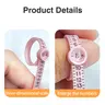 Flexible PVC Ring Sizer Set (2 Counts, 1-17 US Scale Sizes) - Durable Jewelry Measurement Tool with Belt Form, Built-in Magnified Glass for Easy Reading, Slip-on Fit for Elderly