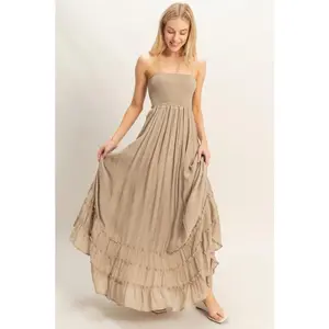 Boho Halter Maxi Dress