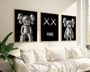 Hypebeast Siver Poster,set of 3,Printable Silver KAWS,Graffiti Poster,Hypebeast Toys,Hypebeast Sneaker, Sneaker Prints,Poster Print Unframed