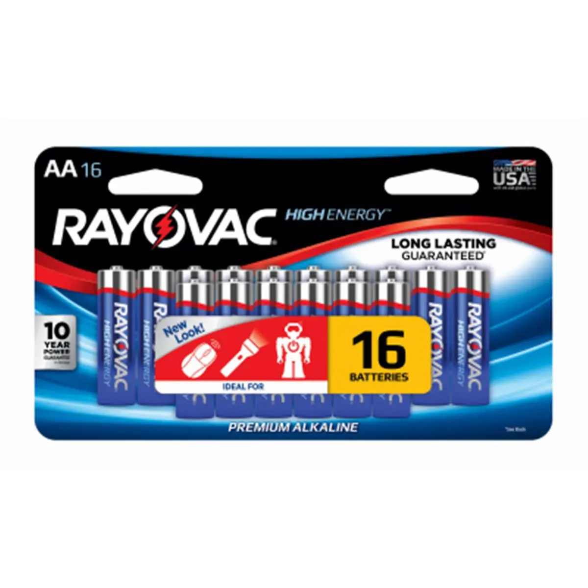Rayovac 212 MAIN Spectrum AA Alkaline Cells - 16-Pack Mercury-Free Batteries for Sports & Outdoor Cycling Gadgets, Electronic Leisure Equipment, Gadget