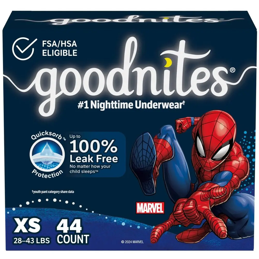 Goodnites Boys' Nighttime Bedwetting Underwear - XS - 44ct Goodnites Boys' Nighttime Bedwetting Underwear - XS - 44ct