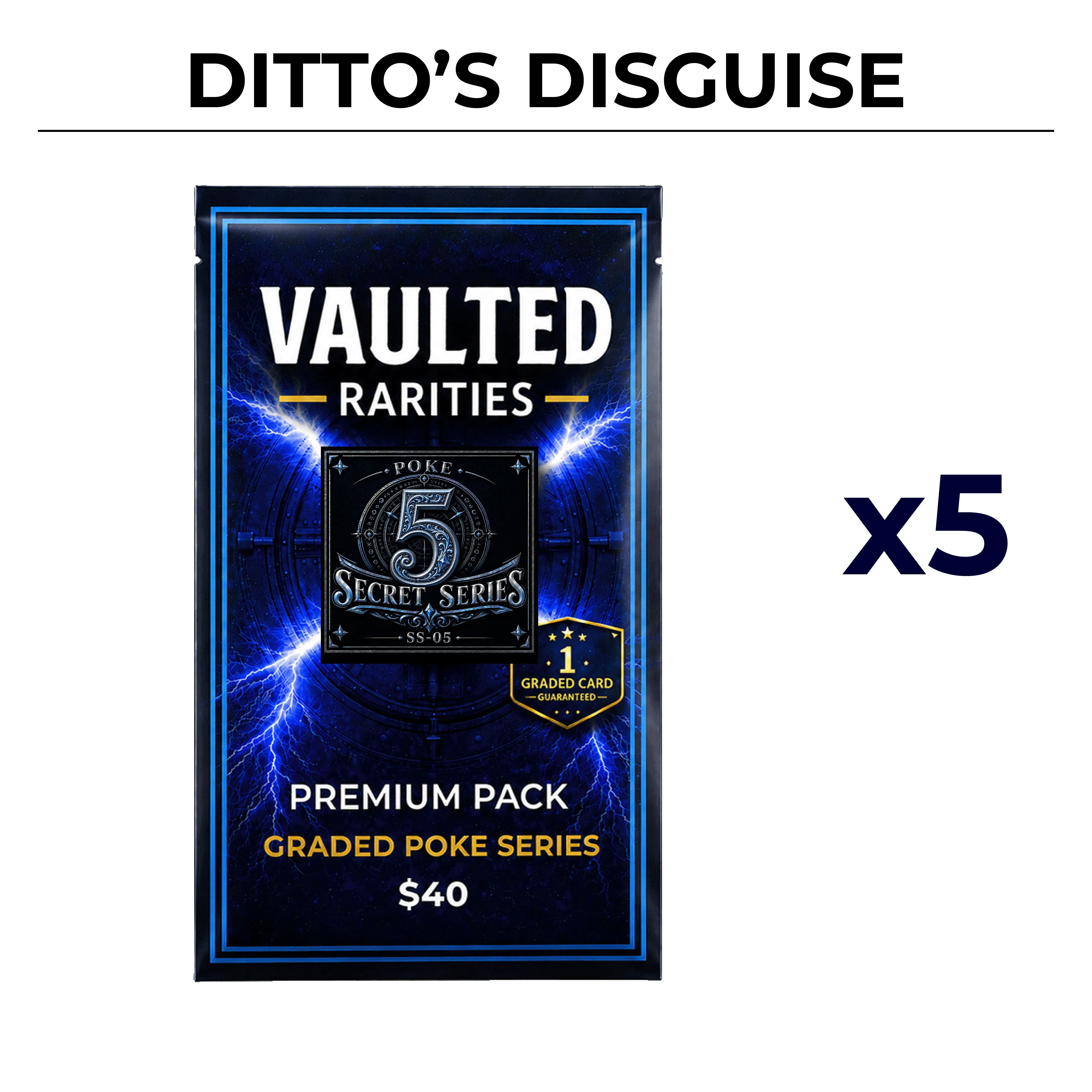 Vaulted Rarities - 5x POKE SS5 Premium Pack