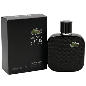 Eau de Lacoste L.12.12 Noir cologne him EDT 3.3 / 3.4 oz New in Box