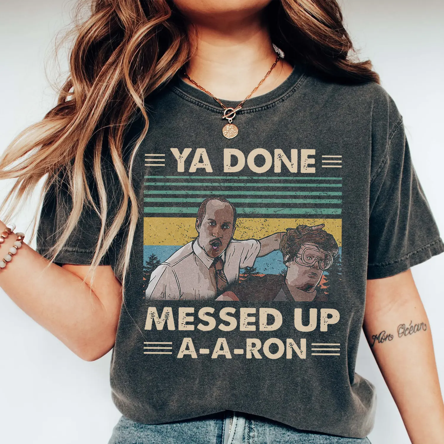 Vintage Ya Done Messed Up A-A-Ron Shirt – Funny Key & Peele Substitute Teacher Quote Tee, Comedy Sketch Meme T-Shirt, Retro Humor Gift