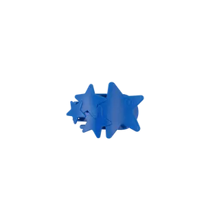 Blue Shooting Star Tiny Flat Hair Clip