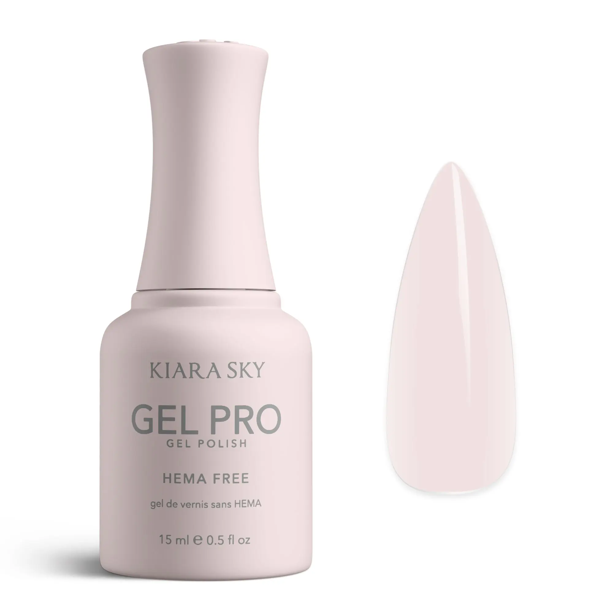 Kiara Sky Gel Pro - Milky Rose HEMA-Free + TPO Free Nail Gel Polish | Intense Pigmentation, Long-Lasting Wear | Finish: Cream 15ml