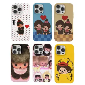 Kawaii Dolls Monchhichi Cute Phone Cases For iPhone 17 16 15 14 13 12 11 Promax Pro Air Plus Shockproof Cover Casing Protection Best Gifts For Valentine Christmas Birthday Halloween