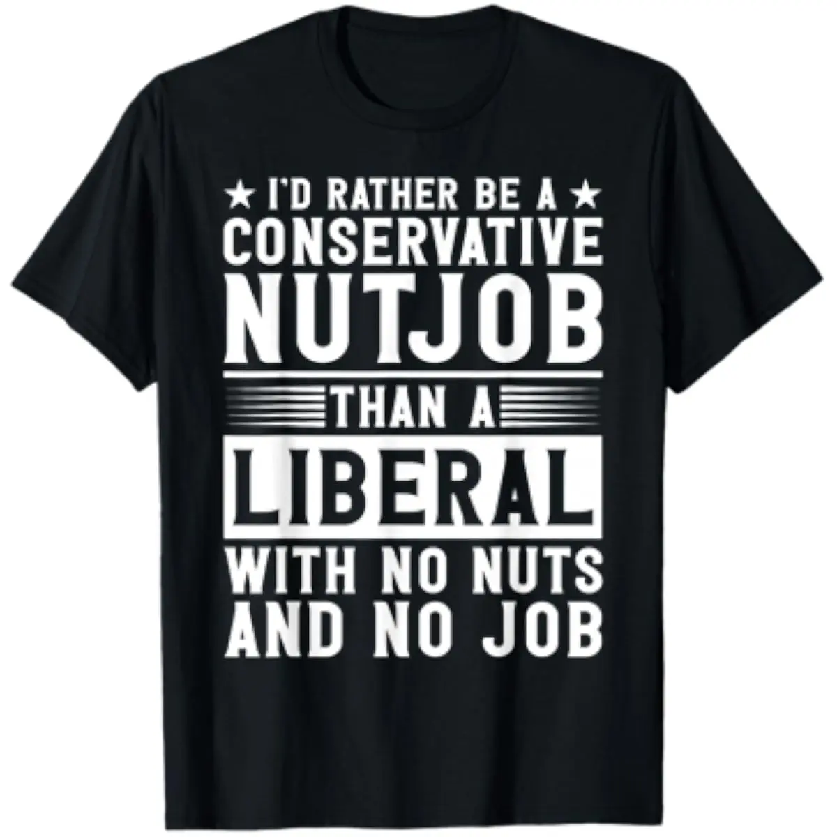 I'd Rather Be A Conservative Nutjob Than A Liberal 2-Sided T-Shirt