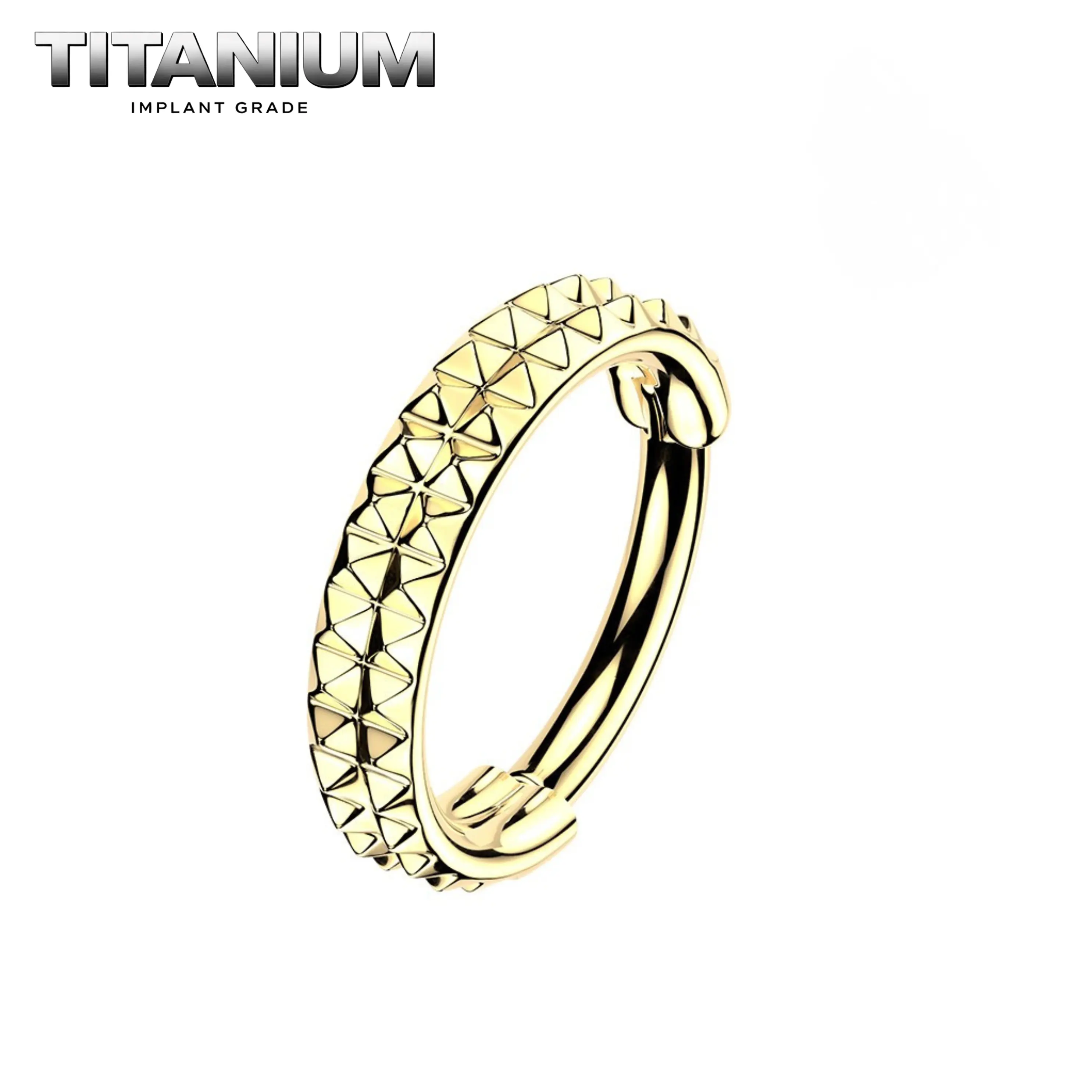Titanium Pyramid Hinged Hoop